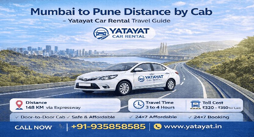 Mumbai to Pune Distance by Cab | HonorCab Car Rental