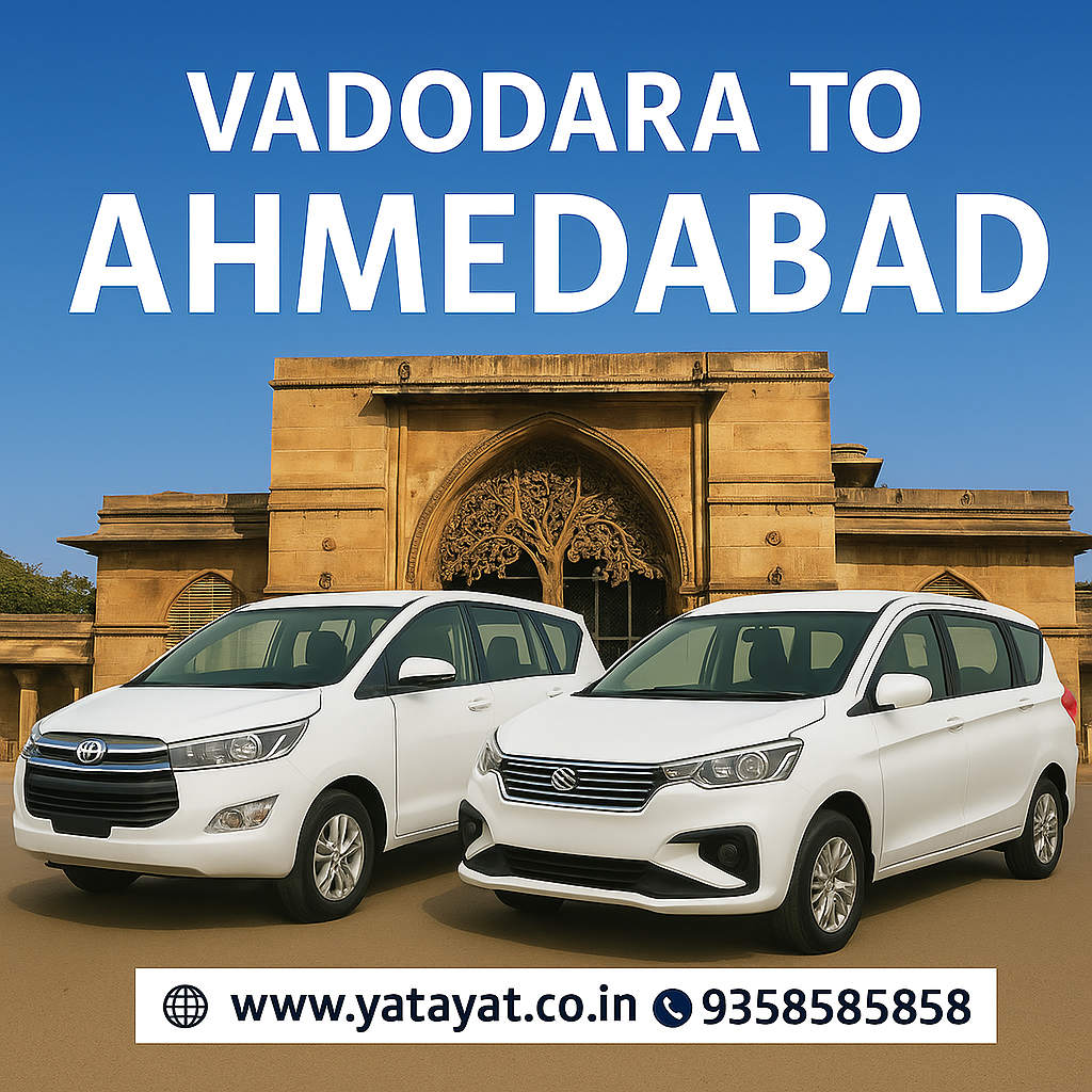 Vadodara to Ahmedabad Taxi Service